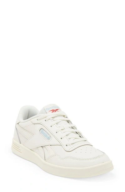 Reebok Court Advance Sneaker In White  Paper White  & Vintage Green