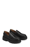 Naked Wolfe Flawless Platform Loafer In Black-leather