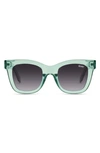 Quay After Hours Luxe 52mm Polarized Square Sunglasses In  display picture 1