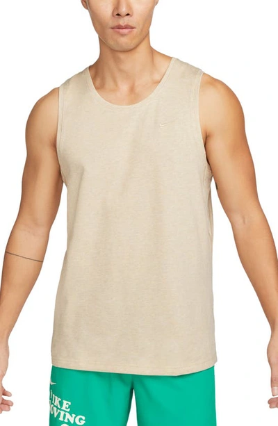 Nike Dri-fit Primary Training Tank In Brown