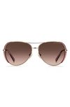 Marc Jacobs 59mm Gradient Aviator Sunglasses In Red/red Gradient