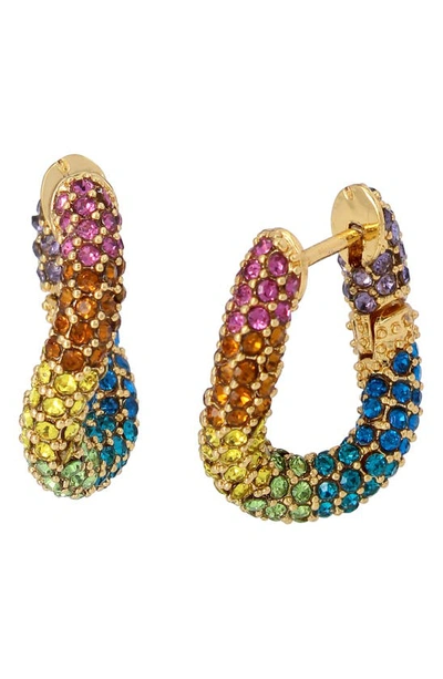 Kurt Geiger Curved Hoop Earrings In Multi