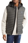 Moose Knuckles Air Down Recycled Nylon Puffer Vest In Black