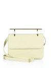 M2malletier La Fleur Du Mal Leather Crossbody Bag In Ivory