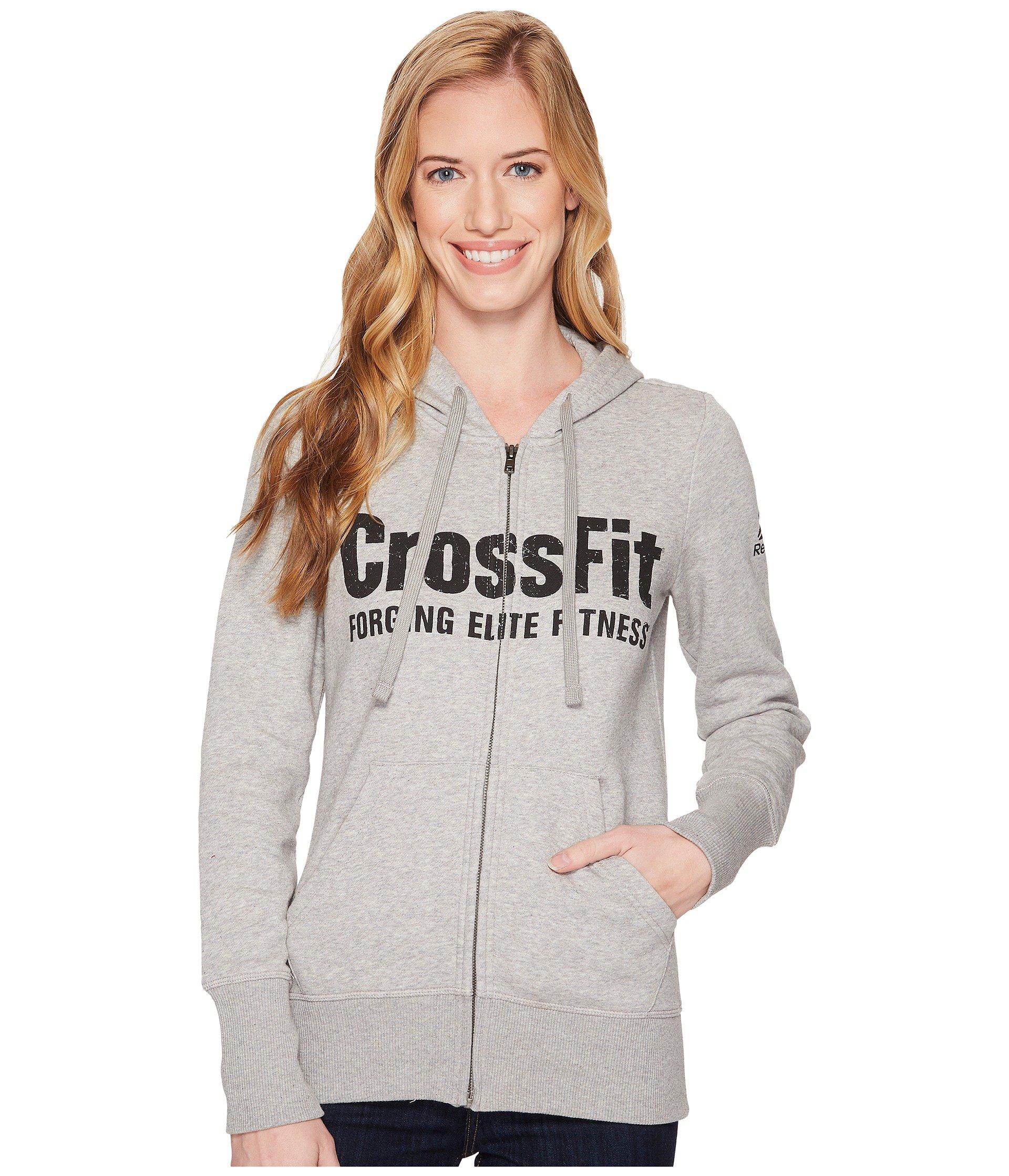 reebok crossfit full zip hoodie