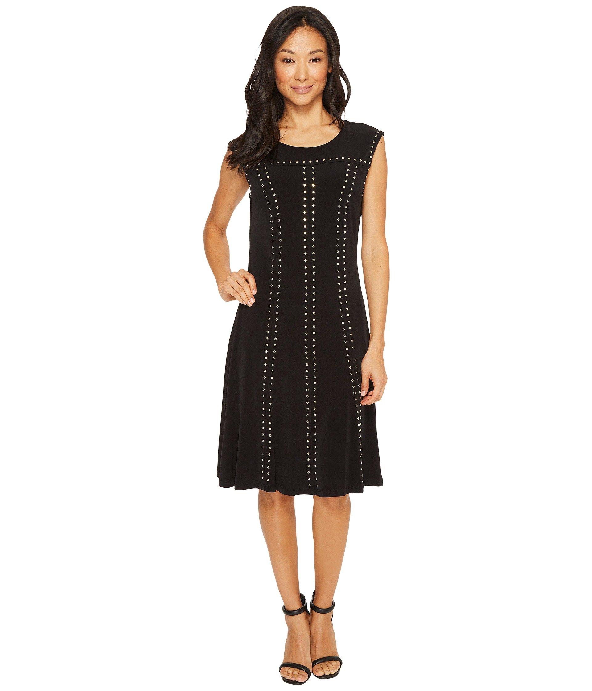 calvin klein black a line dress