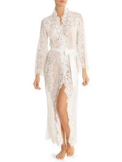 Jonquil Lace Duster Robe In Ivory