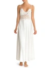 Jonquil Lace Slip Gown In Ivory