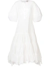Natasha Zinko Eyelet Detail Dress In White