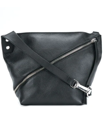 Proenza Schouler Small Pebbled Zip Hobo Bag In Black