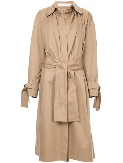 Tiko Paksa Classic Belted Trench Coat - Neutrals
