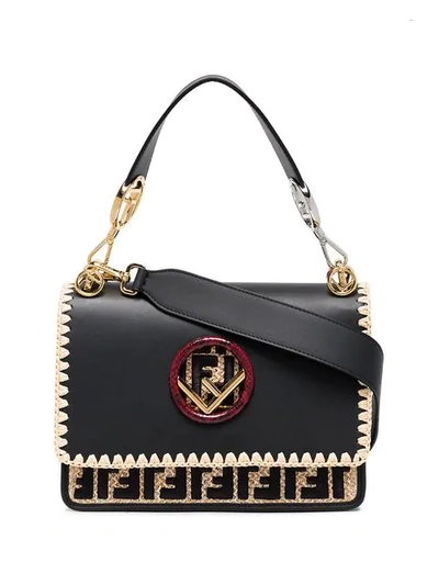 Fendi Kan I F Tote In Black