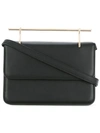 M2malletier La Fleur Du Mal Leather Shoulder Bag - Black