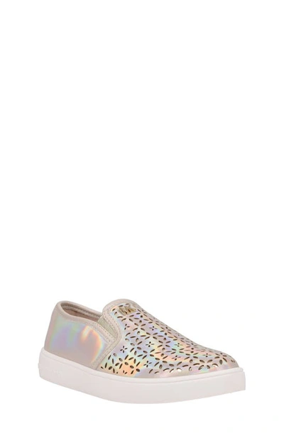 Michael Kors Kids' Little Girls Jem Olivia Perforated Slip-on Sneakers In Sunset