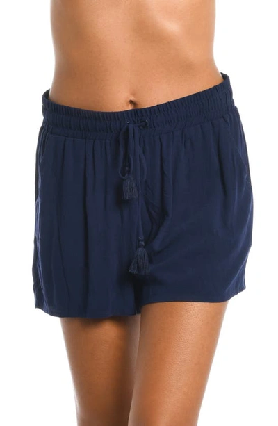 La Blanca Beach Cover-up Shorts In Indigo