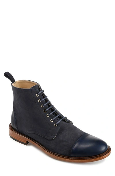 Taft Troy Lace-up Boot In Navy