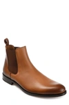 Taft Hiro Croc Embossed Leather Chelsea Boot In Honey