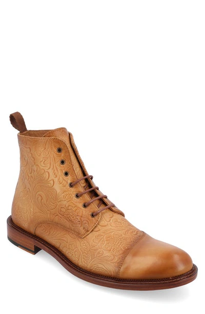 Taft Paris Embossed Boot In Honey Floral