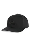 Quiksilver Amped Logo Baseball Cap In True Black