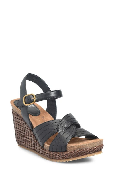 Söfft Clarissa Wedge Sandal In Black