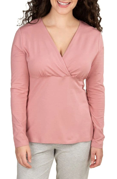 Bravado Designs Long Sleeve Nursing Top In Roseclay