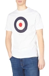 Ben Sherman Men's Signature Target Graphic Short-sleeve T-shirt In White
