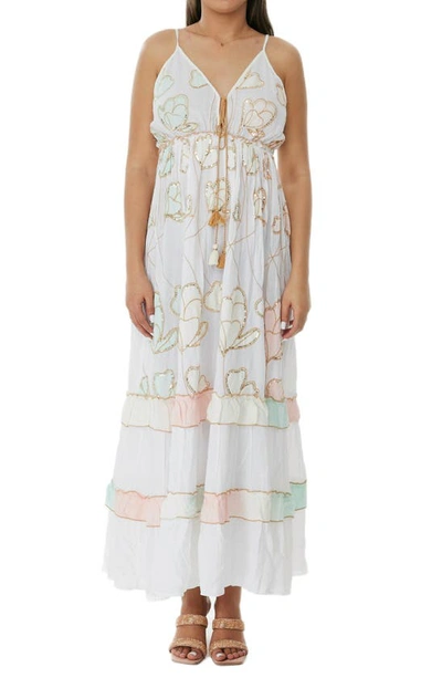 Ranee's White Ruffle Butterfly Cover-up Dress