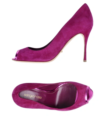 Sergio Rossi Pumps In Purple