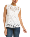 Nanette Lepore Lace Sleeveless Top In White