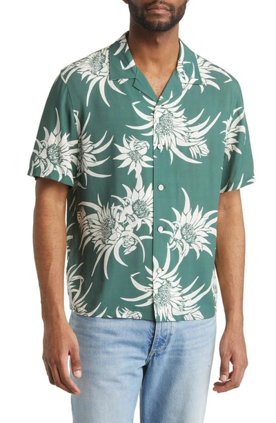 Rag & Bone Avery Floral-print Short-sleeved Shirt In Multi-colour