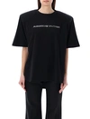 Alexandre Vauthier Logo Cotton Jersey T-shirt In Black