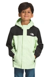 The North Face Kids' Antora Waterproof Recycled Polyester Rain Jacket In Lime Cream