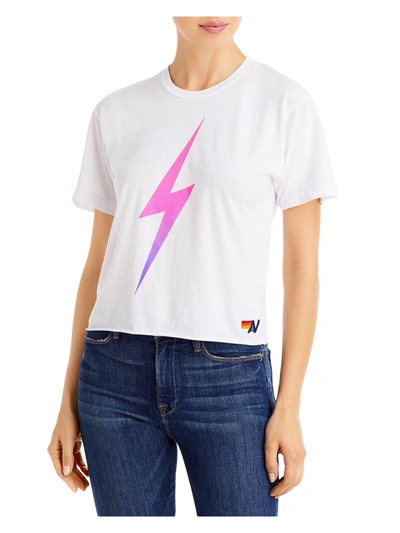 Aviator Nation Bolt Graphic Boyfriend Tee In Multi