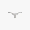 Studs Longhorn Stud In Silver