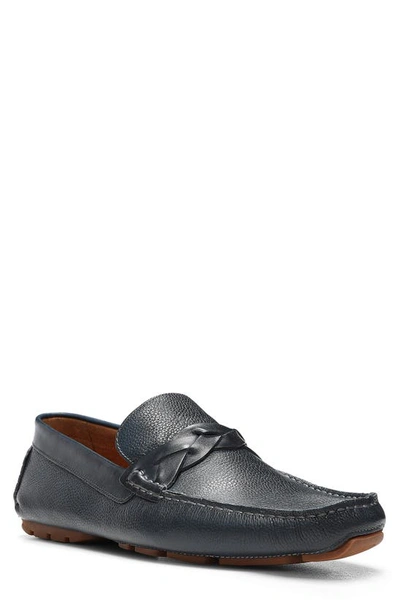 Donald Pliner Deacon Braided Loafer In Indigo