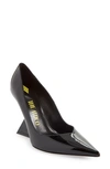 Attico Cheope Pointed Toe Pump In Black