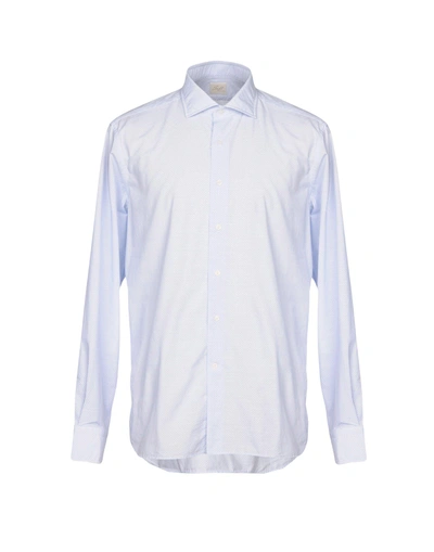 Alessandro Gherardi Patterned Shirt In Sky Blue