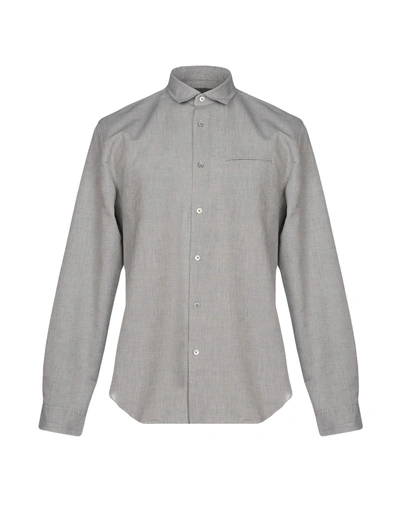 John Varvatos Solid Color Shirt In Grey