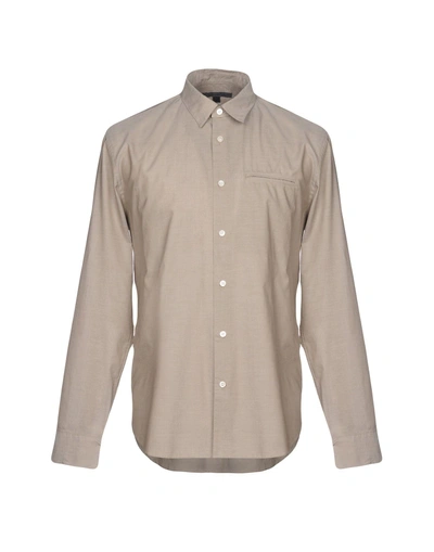 John Varvatos Solid Color Shirt In Grey