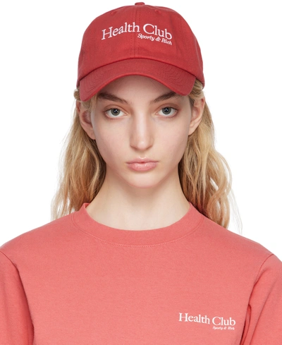 Sporty And Rich Health Club Hat In Red