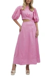 Bardot Impala Midi Dress In Lili Pink