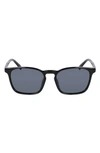 Cole Haan 54mm Plastic Square Polarized Sunglasses In Black
