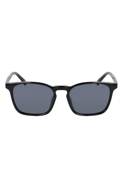 Cole Haan 54mm Plastic Square Polarized Sunglasses In Black