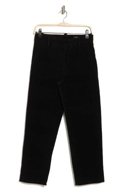 Ag Elvie High Waist Corduroy Pants In True Black