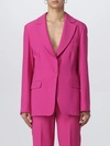 Federica Tosi Pink Viscose Blend Blazer In Fuchsia