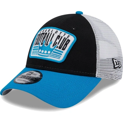 New Era Men's  Black, Teal Charlotte Fc Patch 9forty Trucker Snapback Hat In Black,teal
