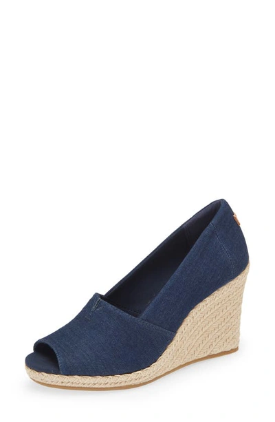 Toms Michelle Espadrille Wedge Sandal In Navy