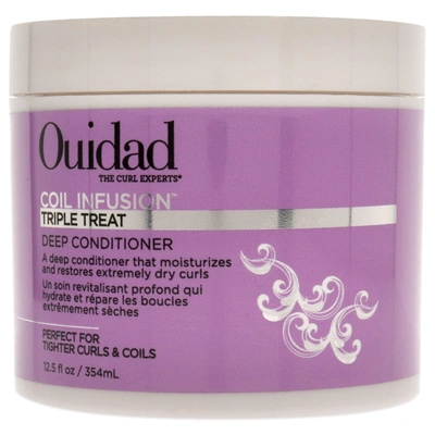 Ouidad Coil Infusion Triple Treat Deep Conditioner By  For Unisex - 12 oz Conditioner In Silver