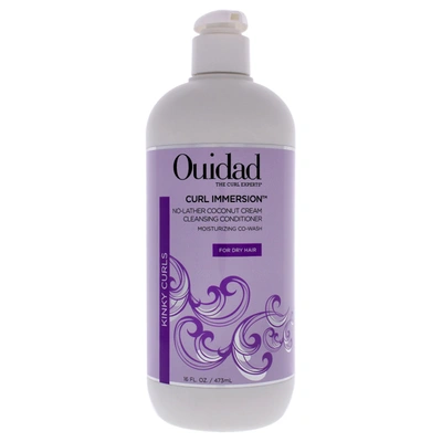 Ouidad Curl Immersion No-lather Coconut Cream Cleansing Conditioner By  For Unisex - 16 oz Conditione In Silver