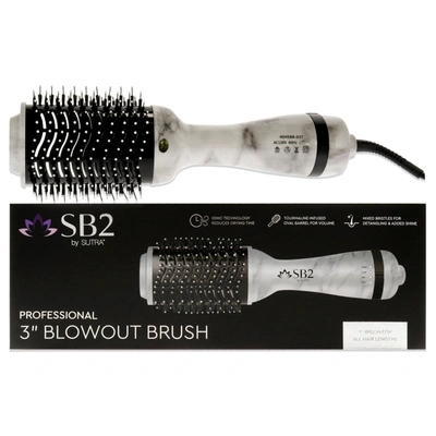Sutra Professional Blowout Brush - Marble By  For Unisex - 3 Inch Hair Brush In Black